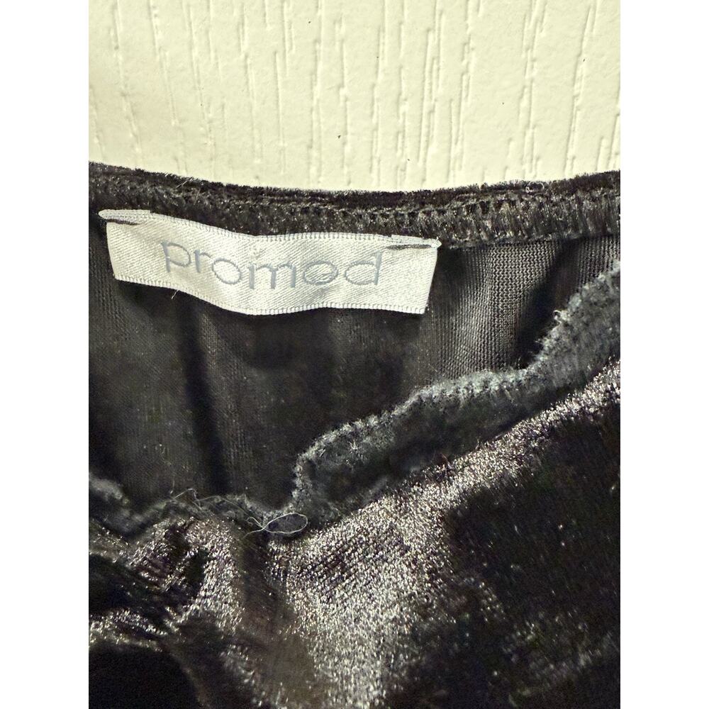 Y2K Crushed Velvet Bodycon Mini Dress Black Lace Trim Sz 2 Slip Dress 90’s Goth - Picture 4 of 12